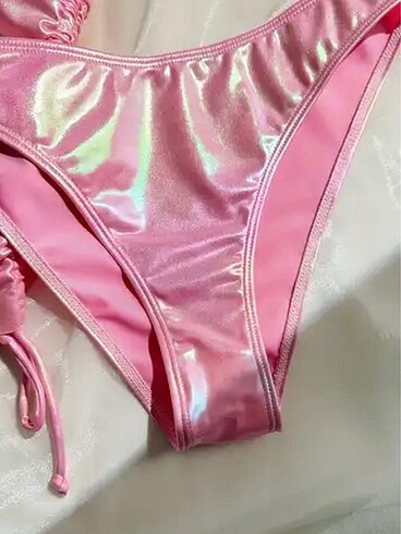 m Beden pembe Renk Lolita üçlü bikini takımı ????