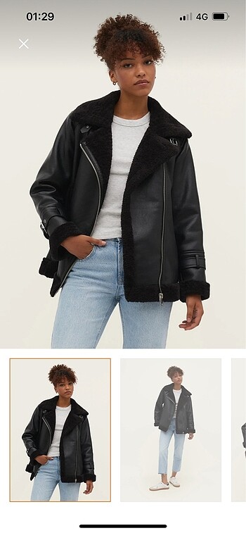 xs Beden siyah Renk Biker ceket