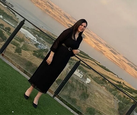 m Beden siyah Renk Davet elbise