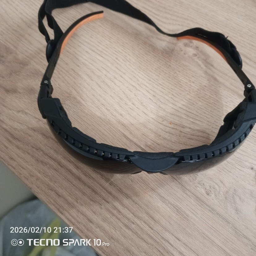 Erkek Siyah Kayak Gözlüğü Tokalı - Görsel 2