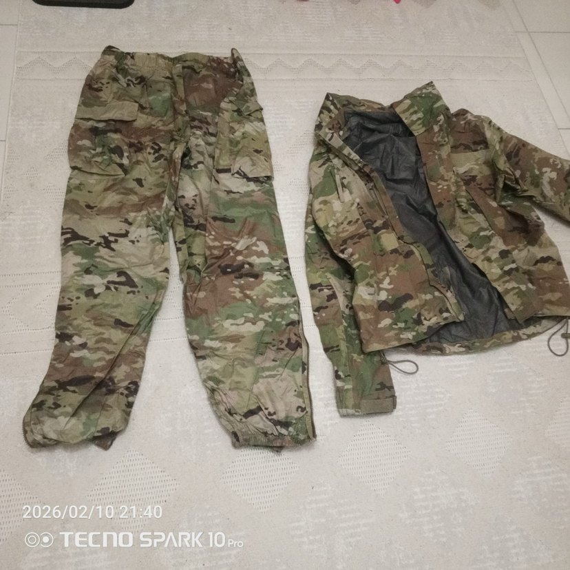 Erkek Kamuflaj Desenli Midi Ceket - Görsel 2