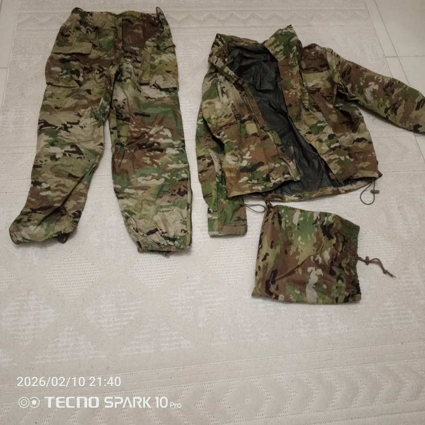 Erkek Kamuflaj Desenli Midi Ceket - Görsel 5