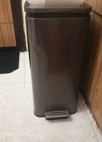 Kahverengi Gri Ayaklı Çöp Kutusu - Görsel 4