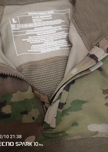 Erkek Kamuflaj Yüksek Yakalı Uzun Kollu Gömlek - Görsel 7