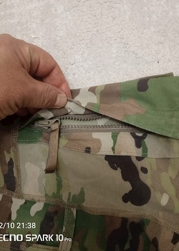 Erkek Kamuflaj Yüksek Yakalı Uzun Kollu Gömlek - Görsel 6