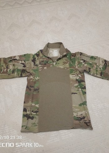 Erkek Kamuflaj Yüksek Yakalı Uzun Kollu Gömlek - Görsel 2