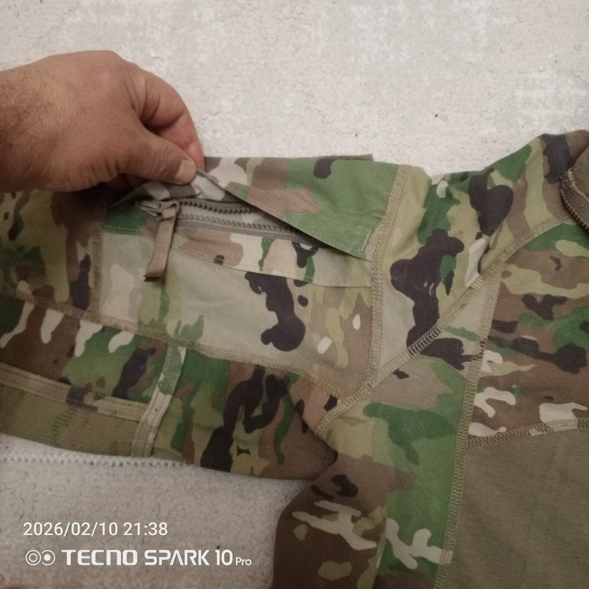 Erkek Kamuflaj Yüksek Yakalı Uzun Kollu Gömlek - Görsel 5