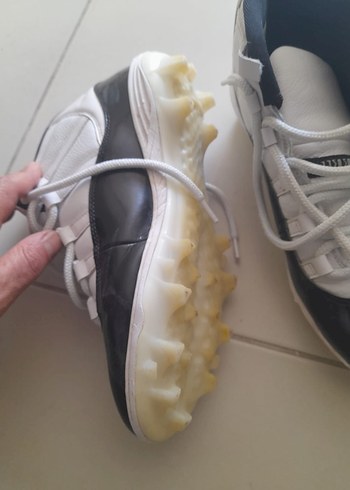 Beyaz Siyah Bağcıklı Basketbol Ayakkabısı - Görsel 4