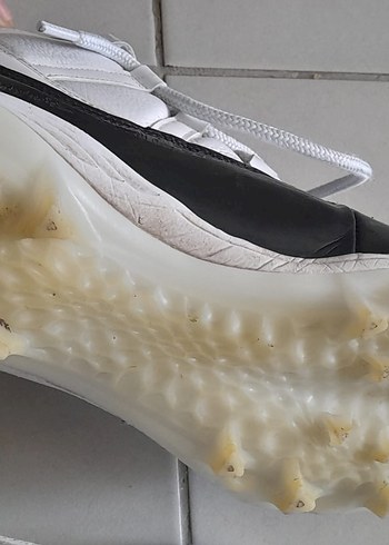 Beyaz Siyah Bağcıklı Basketbol Ayakkabısı - Görsel 6