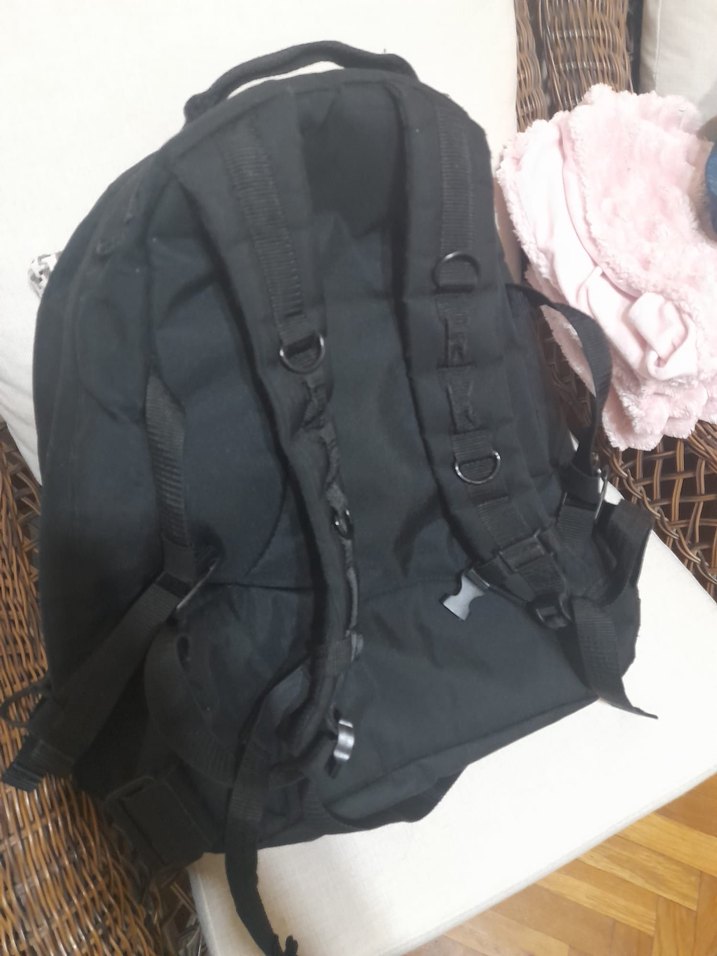 Siyah Tokalı Erkek Sırt Çantası - Görsel 3