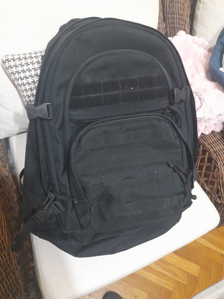 Siyah Tokalı Erkek Sırt Çantası - Görsel 2