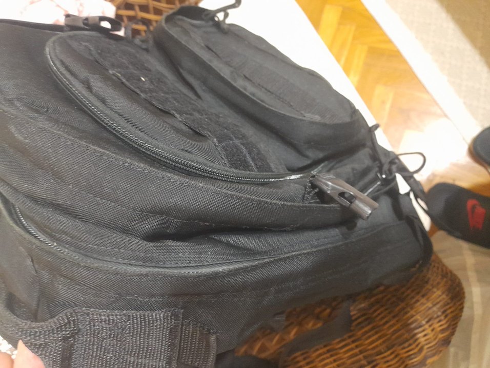 Siyah Tokalı Erkek Sırt Çantası - Görsel 5