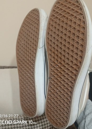 Beyaz Kadın Spor Ayakkabı - Düz Taban -45 numara - Görsel 3