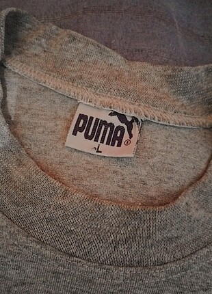 l Beden gri Renk puma vintage tişört