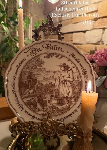 Antika Hutschenreuther Dekoratif duvar Tabak 20 cm