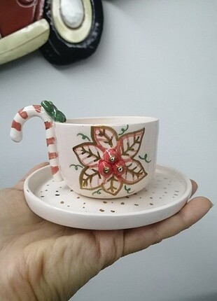 Seramik yılbaşı fincanı
