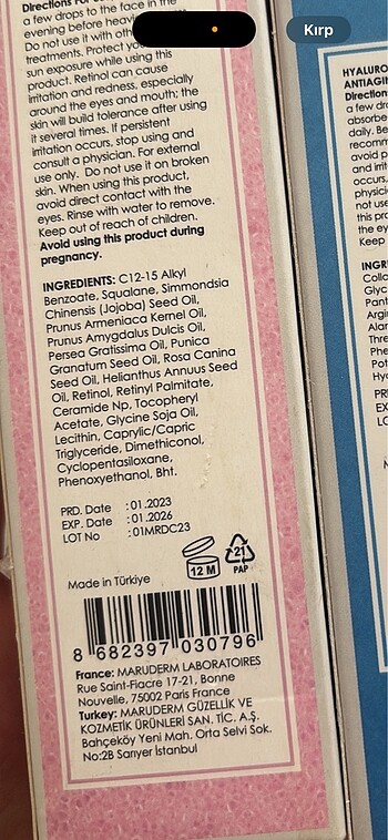 Maru.derm maruderm retinol serum - Görsel 2