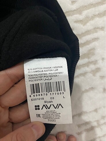 l Beden Avva sweatshirt yeni etiketli