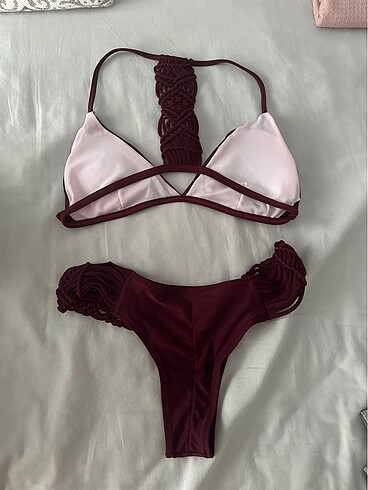 m Beden bordo Renk Bikini takımı