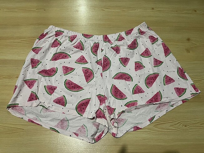 52 Beden pembe Renk Karpuz Desenli Pijama Takımı