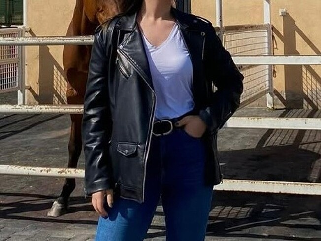 Stradivarius Deri Ceket