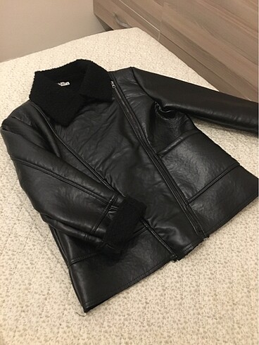 Zara Biker yaka deri mont