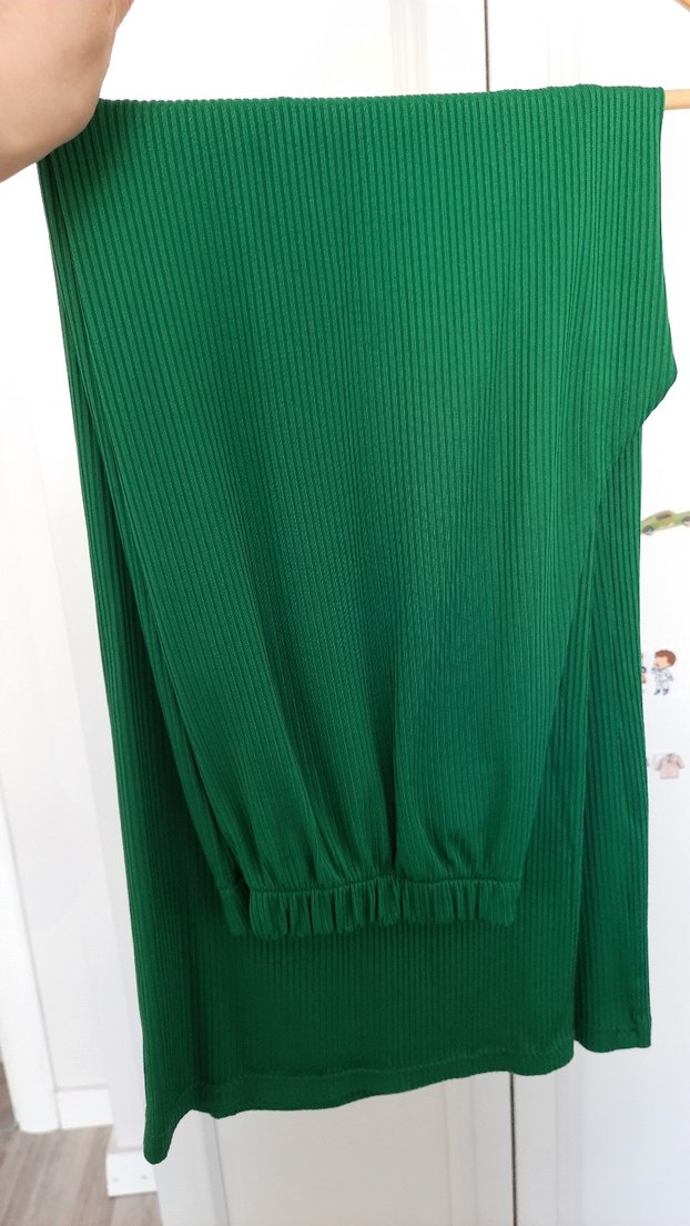 Yeşil kendinden çizgili 3 lü takım - Görsel 4