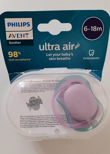 Philips Avent Ultra Air Emzik 0-6 ve 6-18 Ay Pembe - Görsel 3