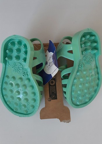 Turkuaz bebek sandaletleri Velcro Bağlamalı - Görsel 2