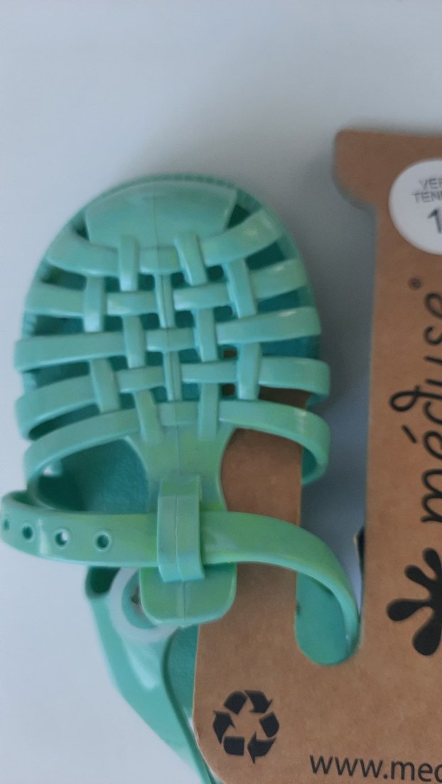 Turkuaz bebek sandaletleri Velcro Bağlamalı - Görsel 3