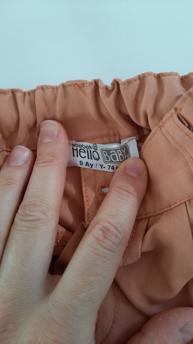 Rengi çok güzel yavruağzı kız bebek Pantolonu - Görsel 2