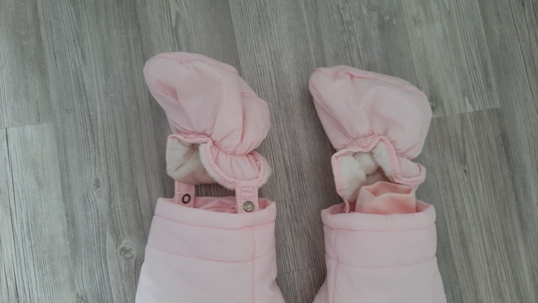 Pembe Bebek Kız Tulumu Fırfırlı - Görsel 5