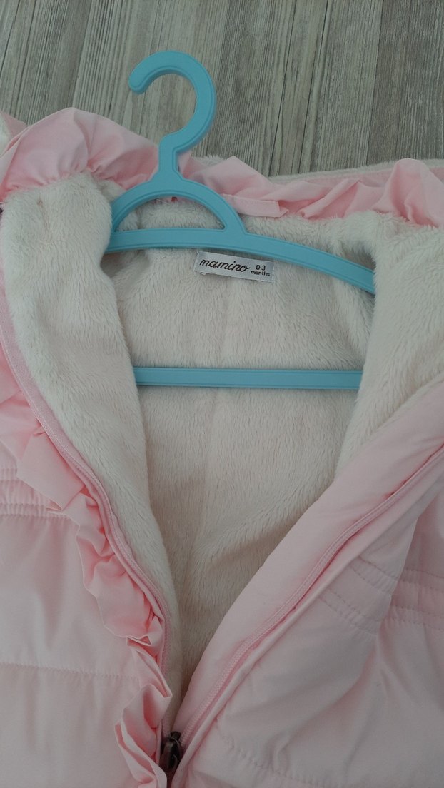 Pembe Bebek Kız Tulumu Fırfırlı - Görsel 3