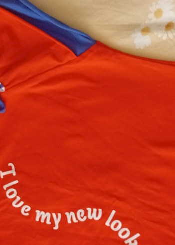 kırmızı kız çocuk tişört - Görsel 2