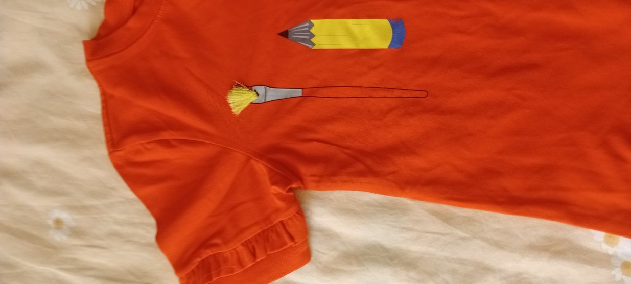 kırmızı kız çocuk tişört - Görsel 4