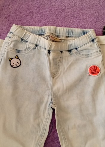Fermuarlı füme kız çocuk Kot Pantolon - Görsel 3