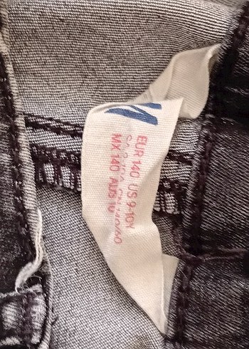 Fermuarlı füme kız çocuk Kot Pantolon - Görsel 6