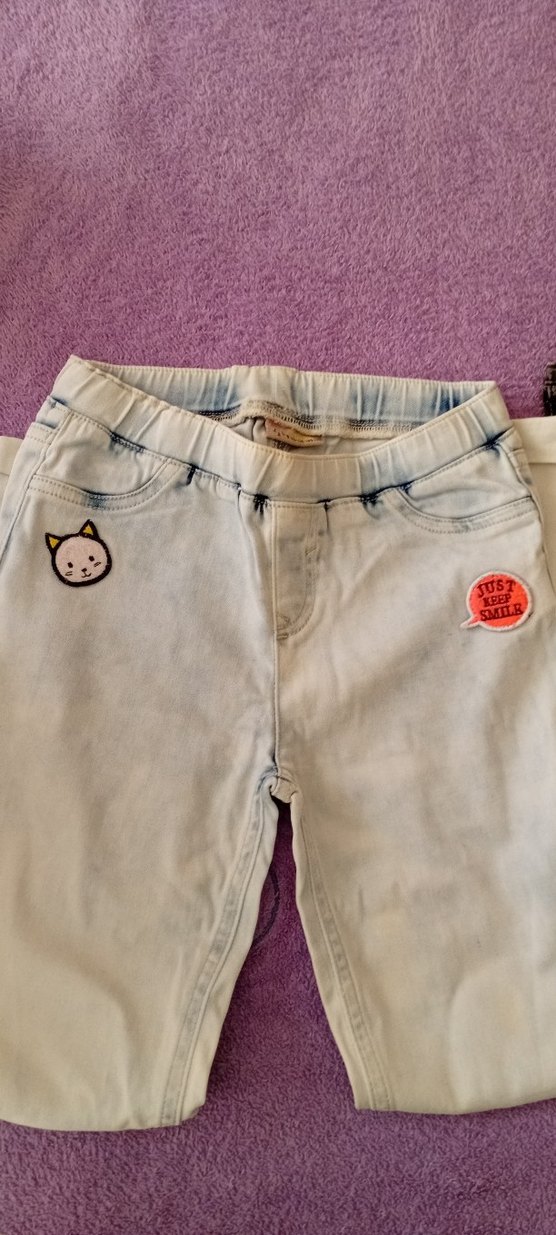 Fermuarlı füme kız çocuk Kot Pantolon - Görsel 3