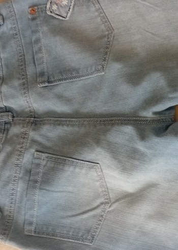 Nakışlı Mavi Kız Kot Pantolon - Görsel 5