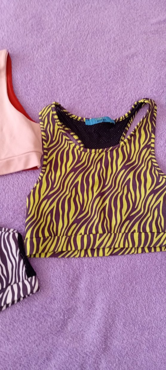 Zebra Desenli Renkli çocuk Mini Spor Üstü - Görsel 2