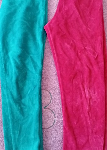 Pembe Düğmeli Kız Tayt - Görsel 2