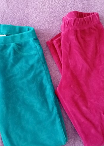 Pembe Düğmeli Kız Tayt - Görsel 3