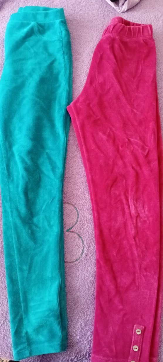 Pembe Düğmeli Kız Tayt - Görsel 2