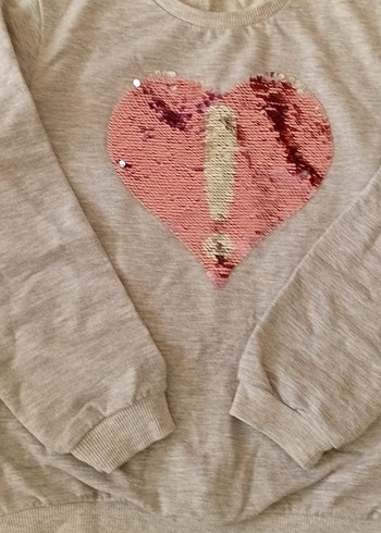 Gri Payetli Nakışlı Kız Eşofman Takımı - Görsel 4