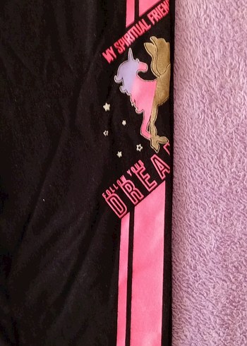 Kız Çocuk Siyah lila pantolon - Görsel 9