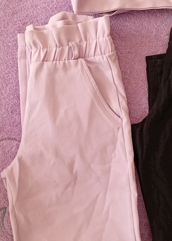 Kız Çocuk Siyah lila pantolon - Görsel 2