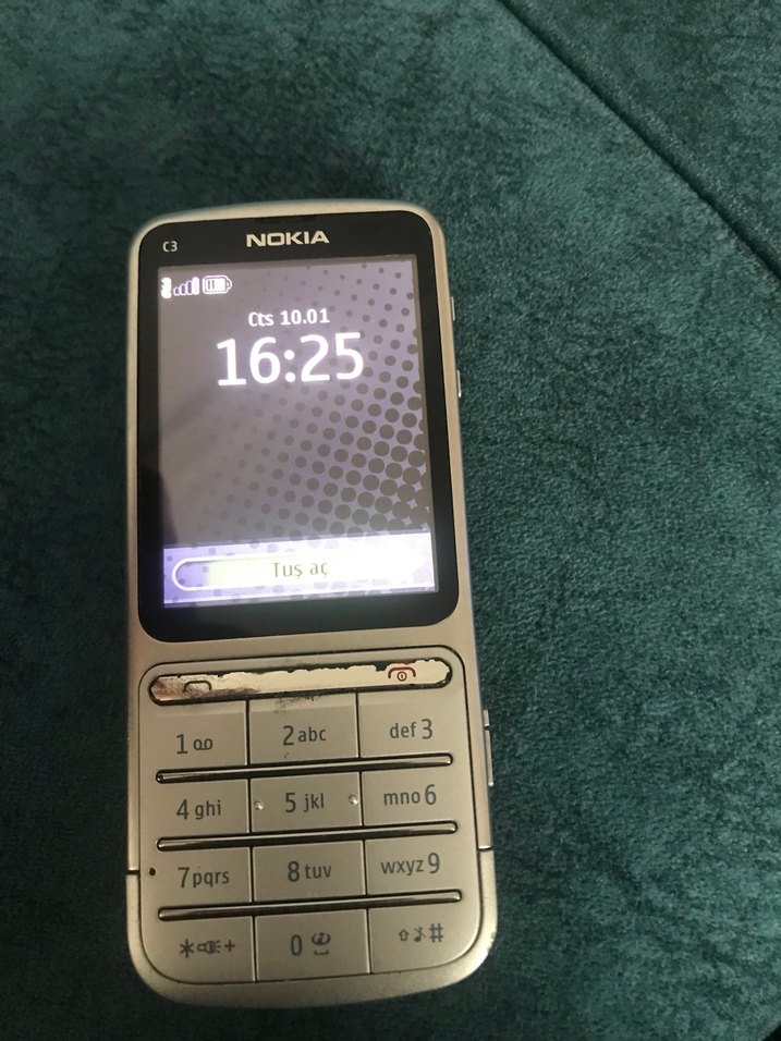 Nokia C3 Gri Klasik Telefon - Görsel 2