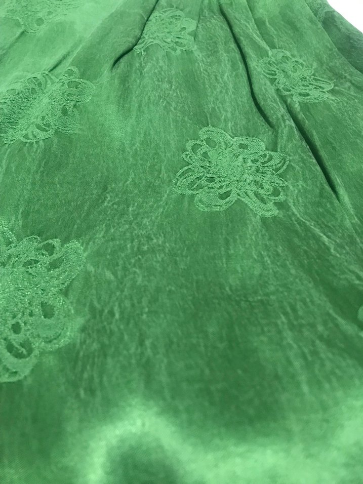 Yeşil Drapeli Uzun  Nişan Elbises - Görsel 2