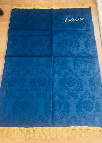 Nakışlı Mavi İsim seccade - Görsel 3