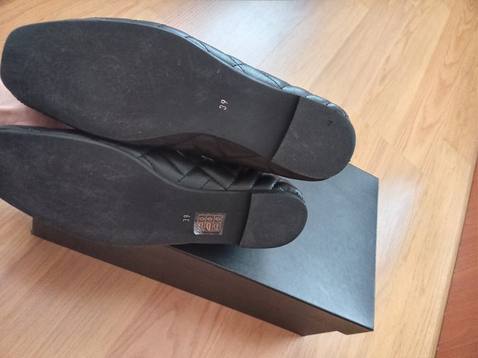 Siyah Kadın Günlük Topuklu Babet - Görsel 3